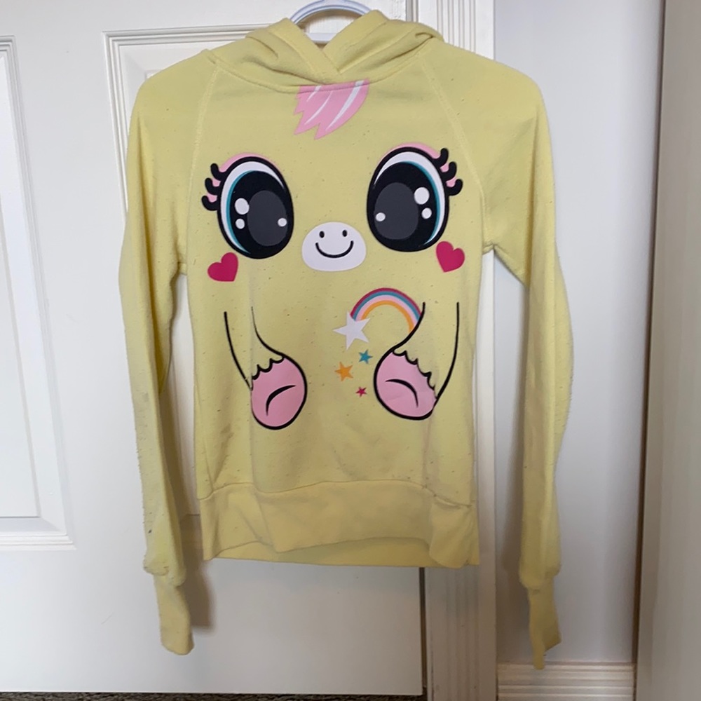 Yellow Funzietime Unicorn Hoodie